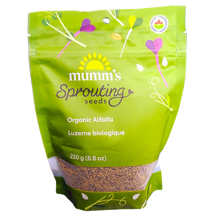 empaque mumms organic alfalfa alfalfa organico